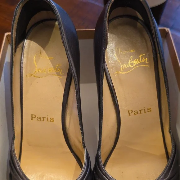 Silver Louboutin Jenny Heels, 36.5 - Picture 4 of 9